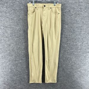 Stylus Pants Men 30*30 Beige Mid Rise Flat Front Chino Pockest Skinny Regular